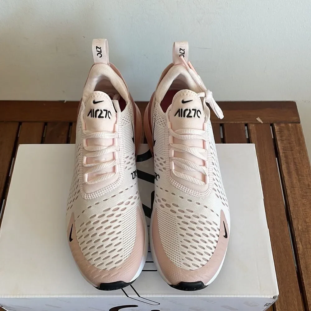 Nike Air Max 270 Light Soft Pink USA Women Size 9.5/UK 7/EU 41(AH6789-604)